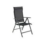 Tuinstoelen – Set van 4 klapstoelen – Aluminium – Zwart
