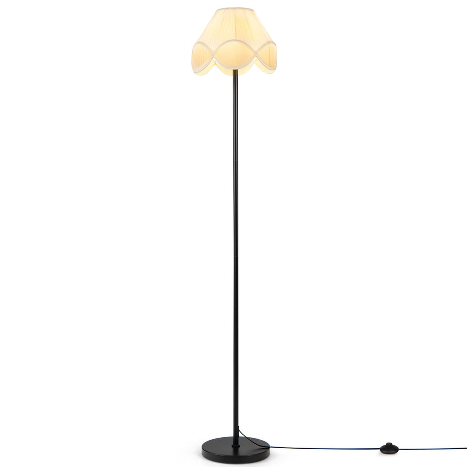 Golvlampa – dimbar cm, golvarmatur med steglöst justerbar ljusstyrka och tygskärm – 159