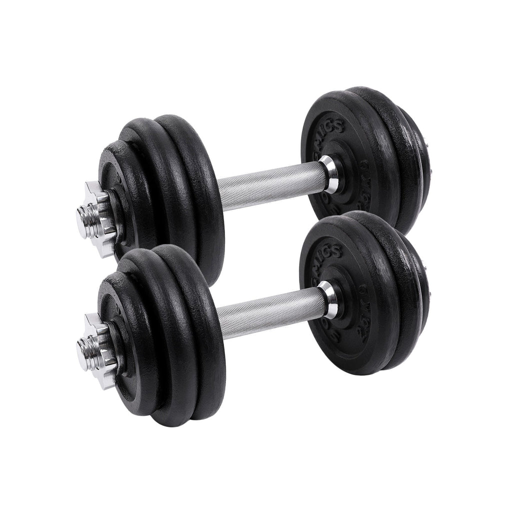 Halterset - Gietijzeren dumbbells - 30 kg - Halterset