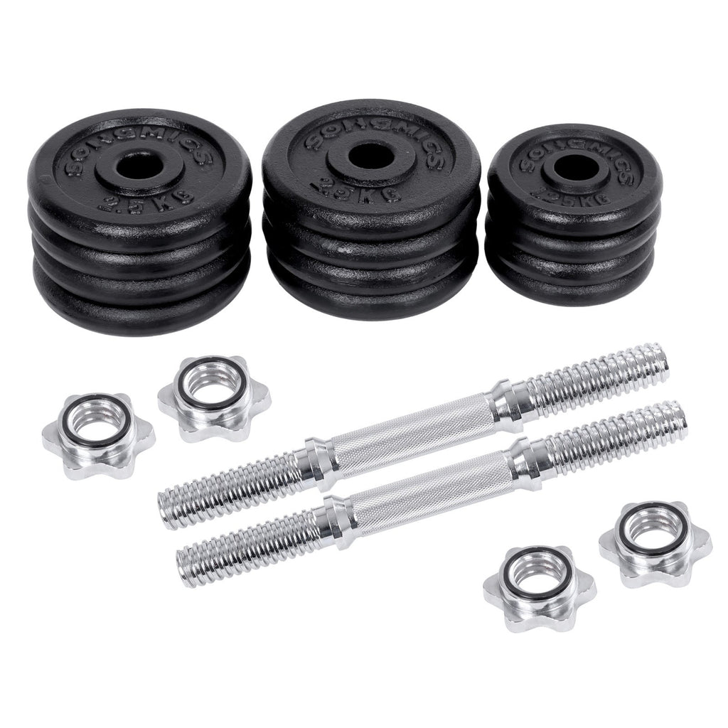 Halterset - Gietijzeren dumbbells - 30 kg - Halterset