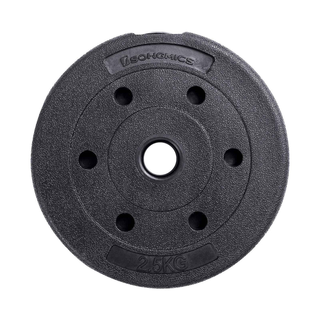 Halterset - Dumbbells - 20 kg totaal - Zwart