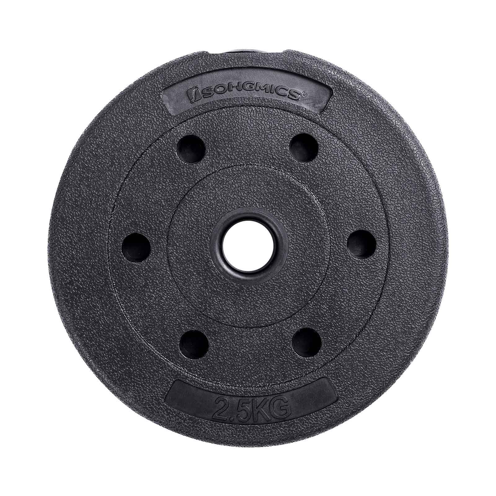 Halterset - Dumbbells - 20 kg totaal - Zwart