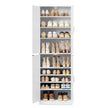 Schoenenkast - 175 cm Hoog - Verstelbare Planken - Met Deuren - Wit