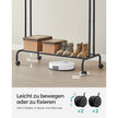 Kledingrek met 2 roedes – Op wielen – 42 cm luchtcirculatie – Tot 100 kg draagvermogen