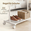 Kledingrek - Met Ophangstang en Legplanken - Wit - 40,6 x 74 x 158,3 cm