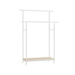 Kledingrek 100 cm breed – Op wielen – 360° draaibare wielen – Tot 40 kg draagvermogen – Met legplank