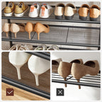 Kapstok met schoenenrek – multifunctioneel – zwart