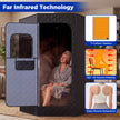 Hopfällbart – infrarött bastutält med kolfibervärmare, hemmabastu fjärrkontroll
