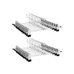 Kledinghangers – antislip cliphangers – set van 20 – zilver