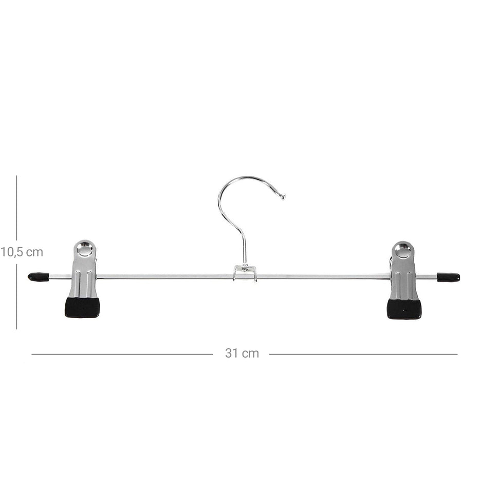 Kledinghangers – antislip cliphangers – set van 20 – zilver