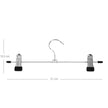Kledinghangers – antislip cliphangers – set van 20 – zilver