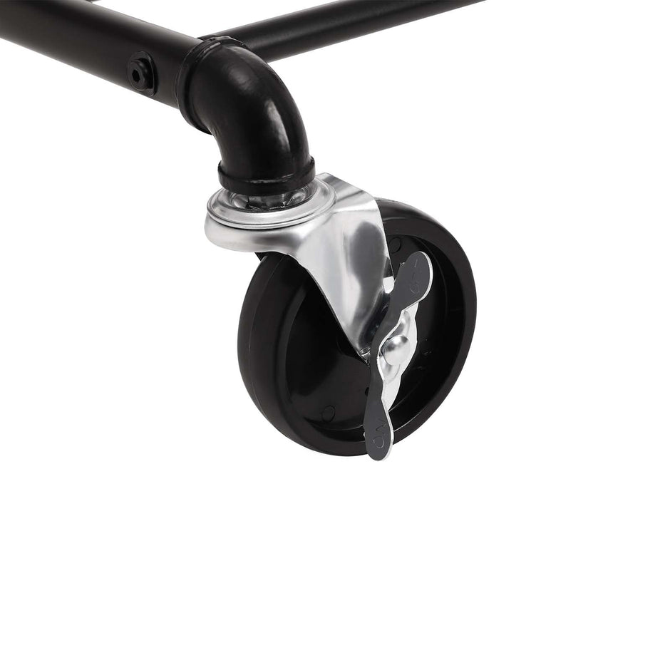 Kledingrek – Industrieel ontwerp – Met wielen – Tot 90 kg draagvermogen