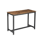 Bartafel – keukentafel – industrieel ontwerp – bruin/zwart