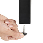 Hoekkast – industrieel design – vintage bruin en zwart