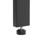 Hoekboekenkast – 5 legborden – industrieel – vintage bruin, zwart