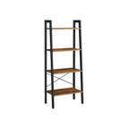 Boekenkast – 4 niveaus – ladderrek – industrieel