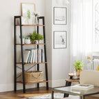 Boekenkast – 4 niveaus – ladderrek – industrieel