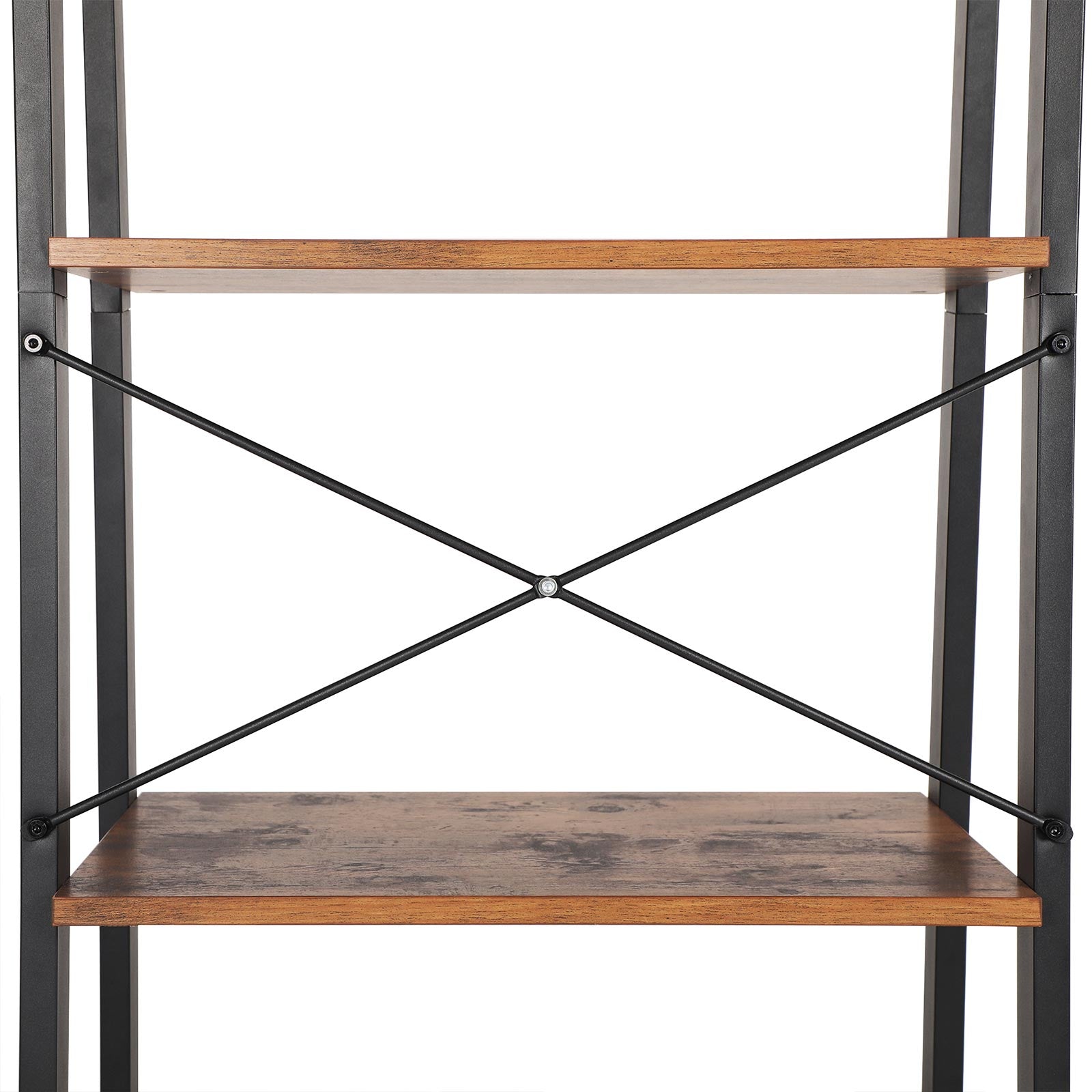 Boekenkast – 4 niveaus – ladderrek – industrieel