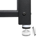 Schoenenbank – 2 legplanken – vintage bruin/zwart