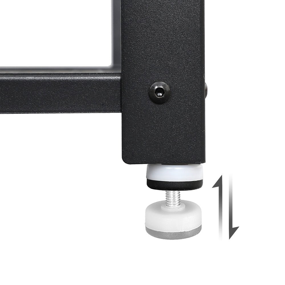 Schoenenbank – 2 planken – Voor 6-8 paar schoenen– Greige met zwarte accenten