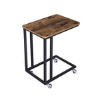 Bijzettafel – nachtkastje – op wielen – 50 x 35 x 60 cm – bruin