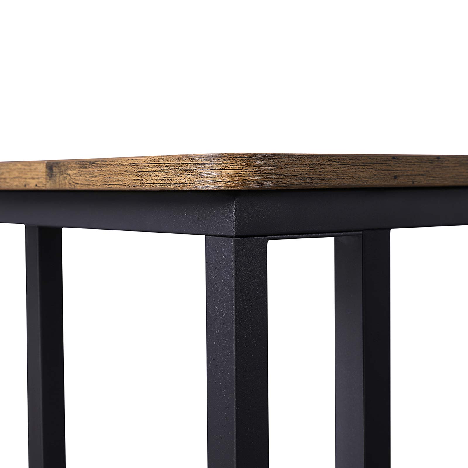 Bijzettafel – nachtkastje – op wielen – 50 x 35 x 60 cm – bruin
