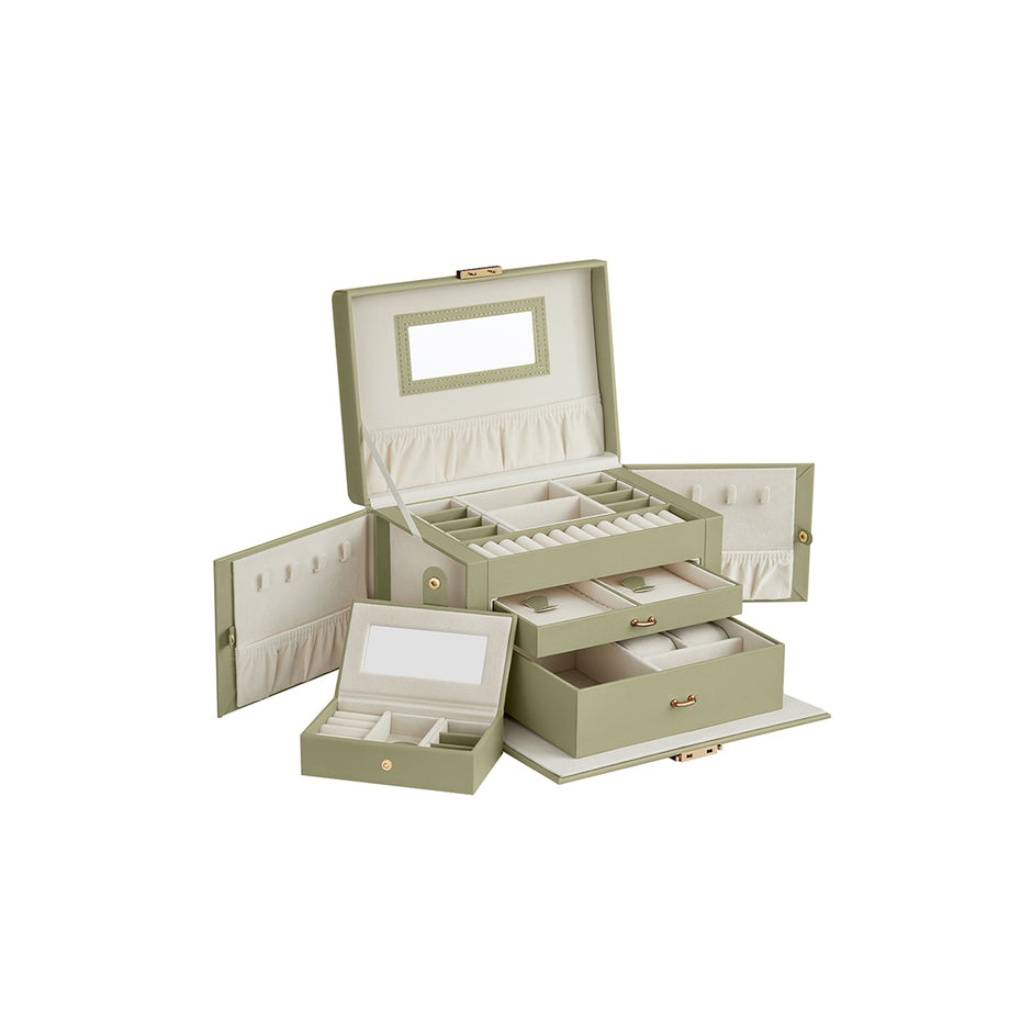 Sieradendoos – Met spiegel en 3 lades – Zwart