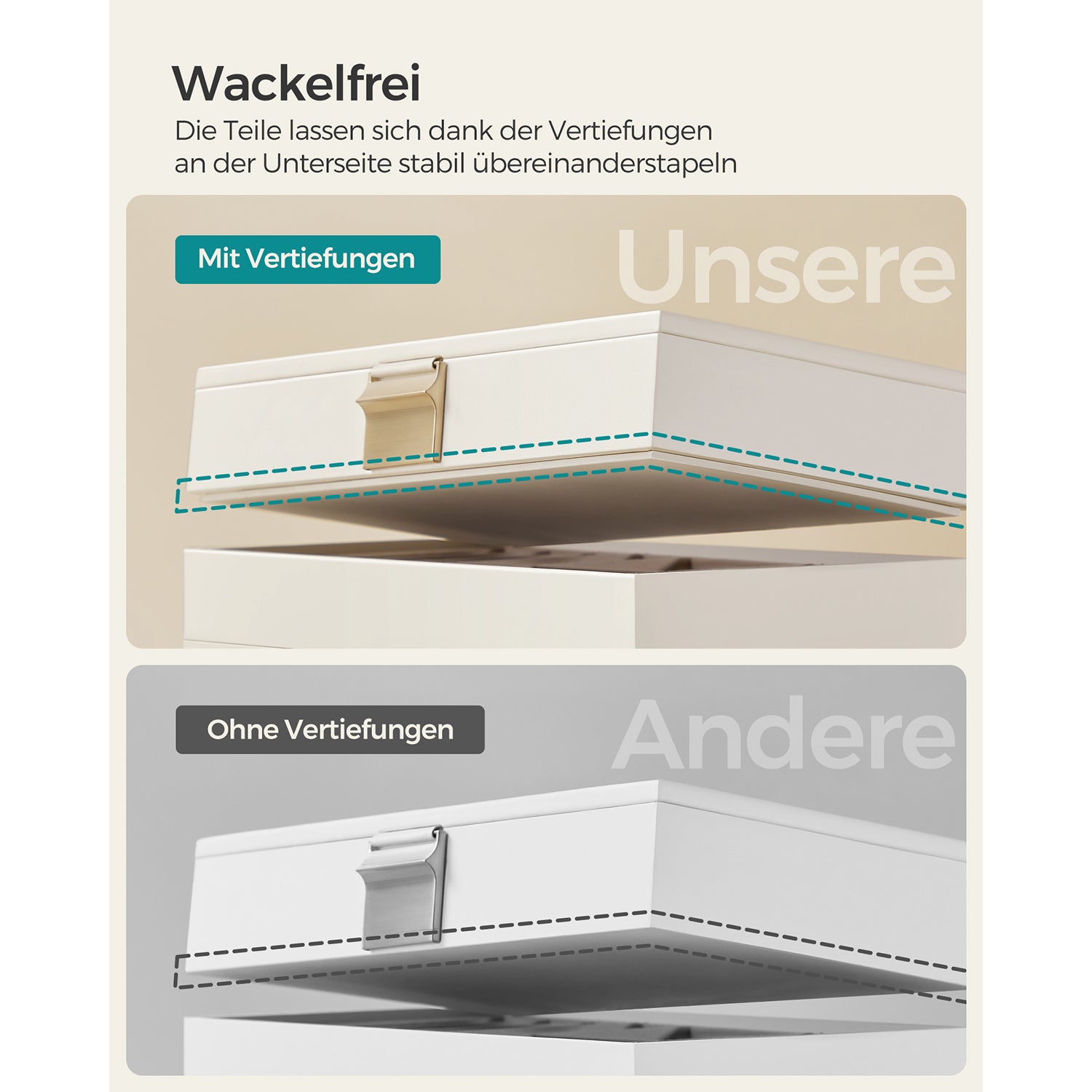 Stapelbare sieradendoos – 4 niveaus