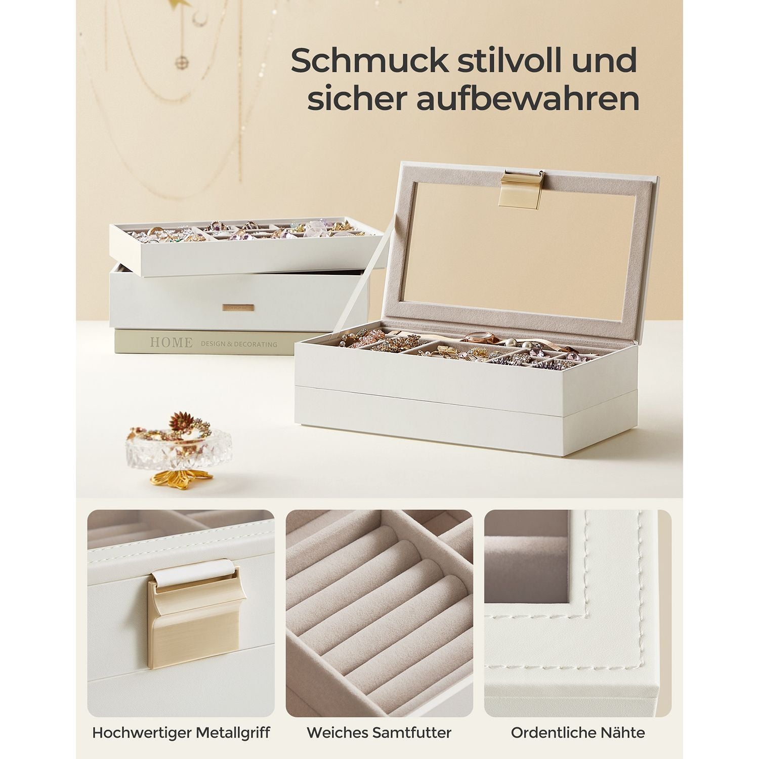 Stapelbare sieradendoos – 4 niveaus