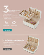 Sieradendoosje – voor grotere accessoires – cadeau-idee – wolkwit
