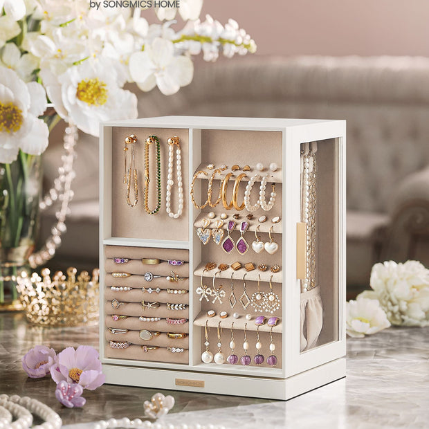 Sieradendoos – ruim open ontwerp – wolkwit