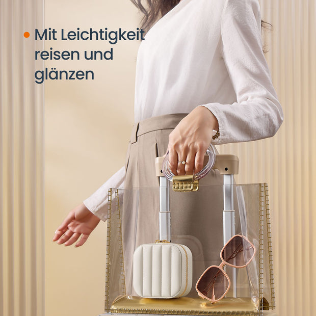 Sieradendoosje Reizen – PU-kunstleer – Wolkwit