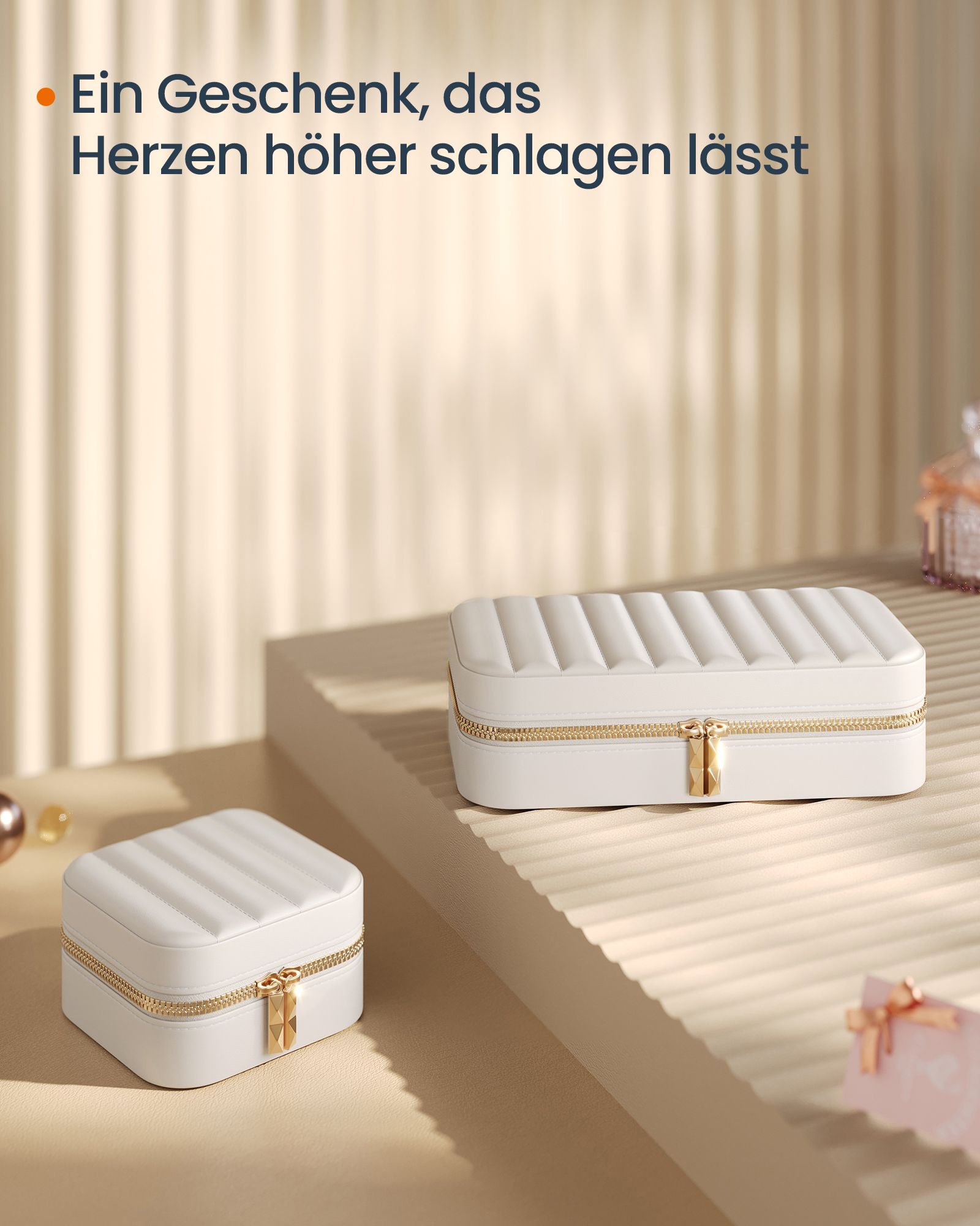 Songmics Home Anah Collectie - Sieradendoosje Reizen Wolk Wit