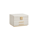 Songmics Home Anah Collectie - Sieradendoosje Met Spiegel 3 Niveaus Wolkwit