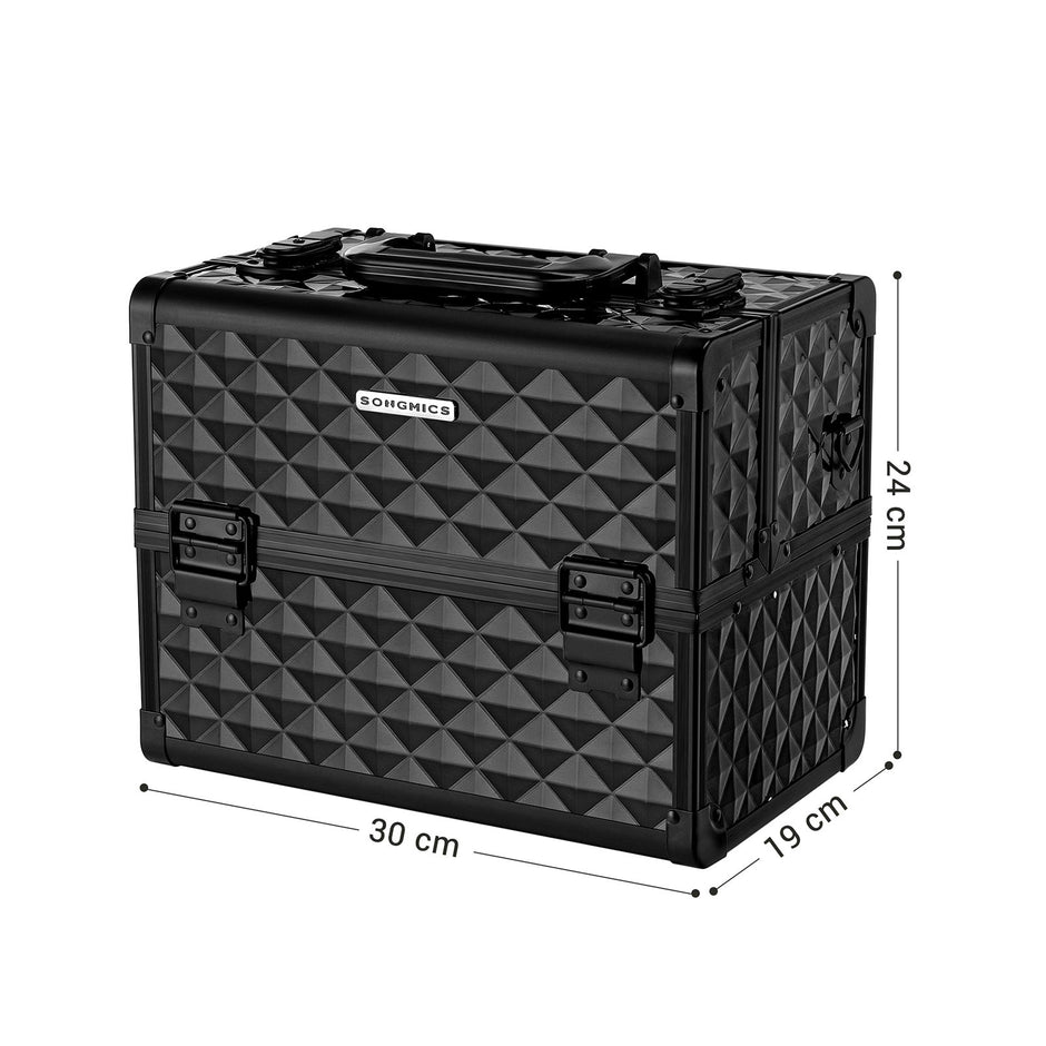 Cosmetisch etui – met handvat – zwart