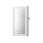 Sieradenkast – hangend – met spiegel – met slot – wit