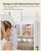 Wandkast – met spiegeloppervlak – wit