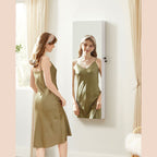 Sieradenkast – Hangende spiegel met LED-verlichting – Wit