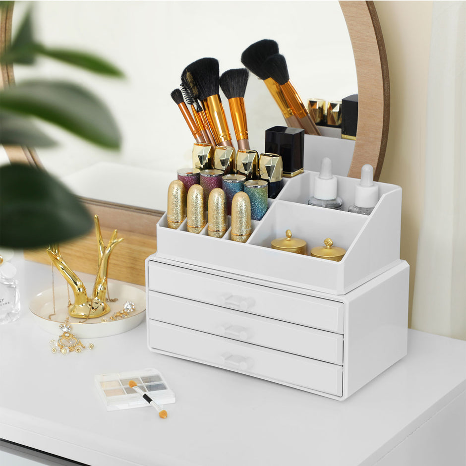 Make-up organizer – stijlvol en praktisch – wit