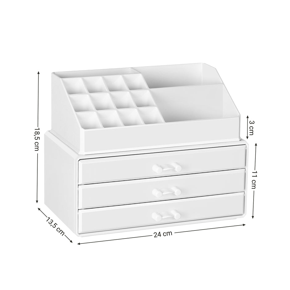 Make-up organizer – stijlvol en praktisch – wit