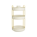 Make-up organizer – roterend – cadeau-idee – wolkwit