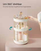 Make-up organizer – roterend – cadeau-idee – wolkwit