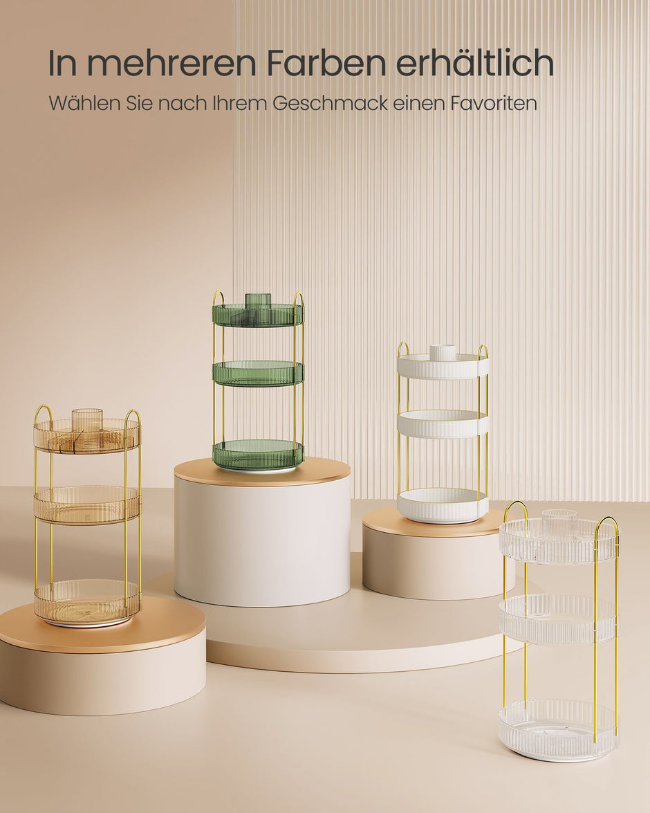 Make-up organizer – 3 niveaus – transparant