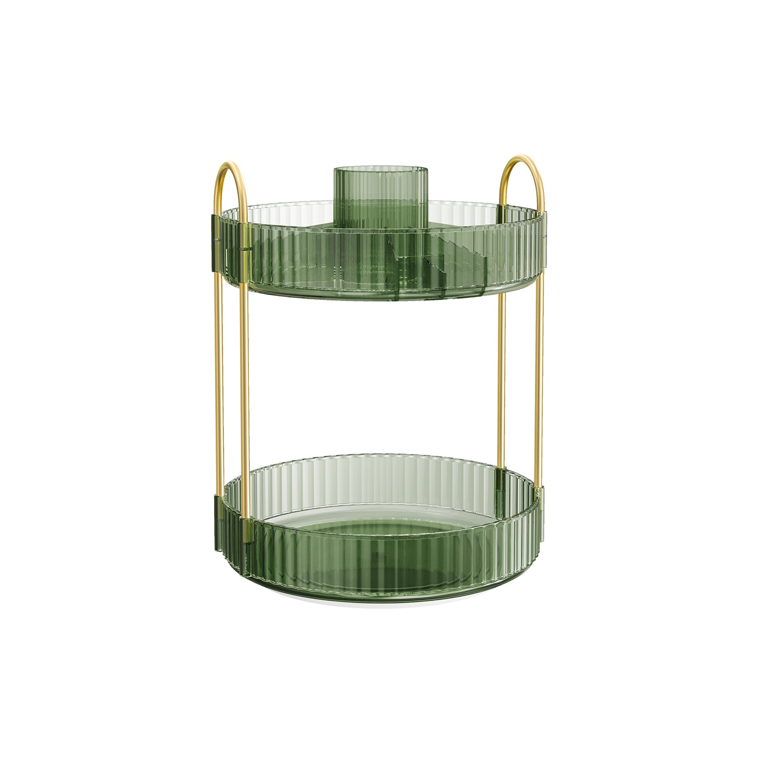 Make-up organizer – 360° draaibaar – lichtgroen