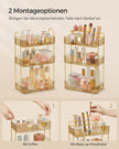 Make-up organizer – rechthoekig – cadeau-idee – champagnegoud