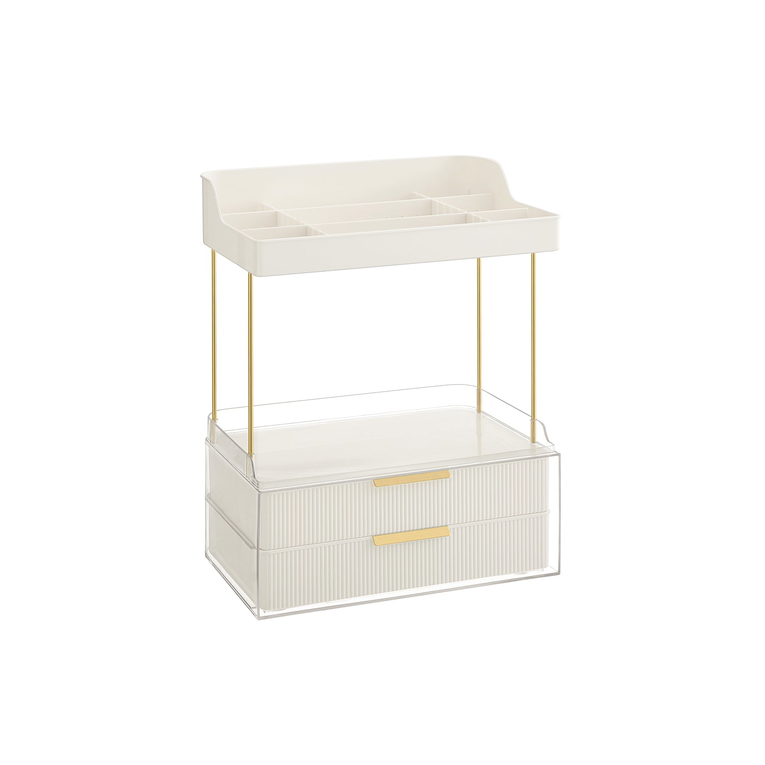 Make-Up Organizer 4 Niveaus 20 X 32 X 39,1 Cm, Wolkwit