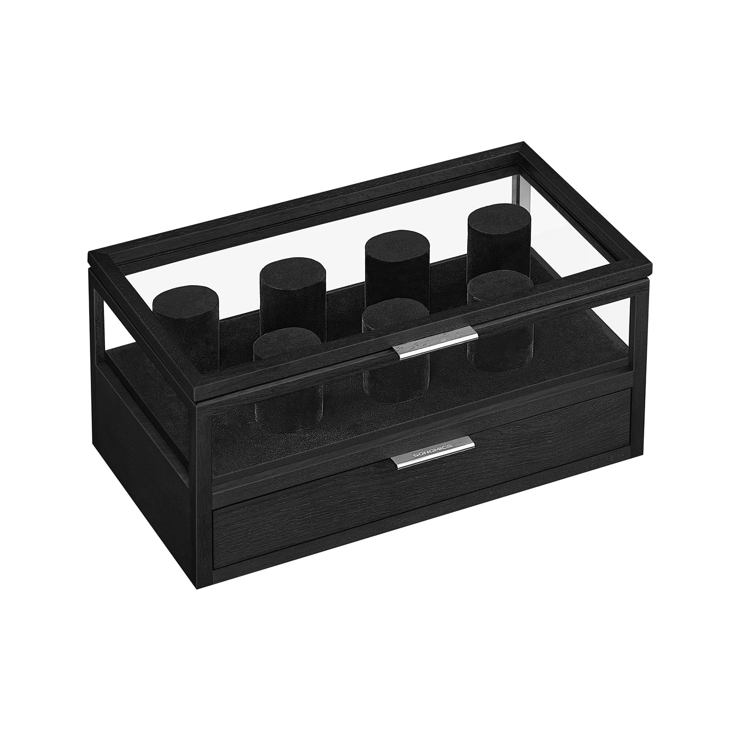 Horlogedoos – 2 niveaus – 7 horlogekussens – cadeau-idee – koffiebraun