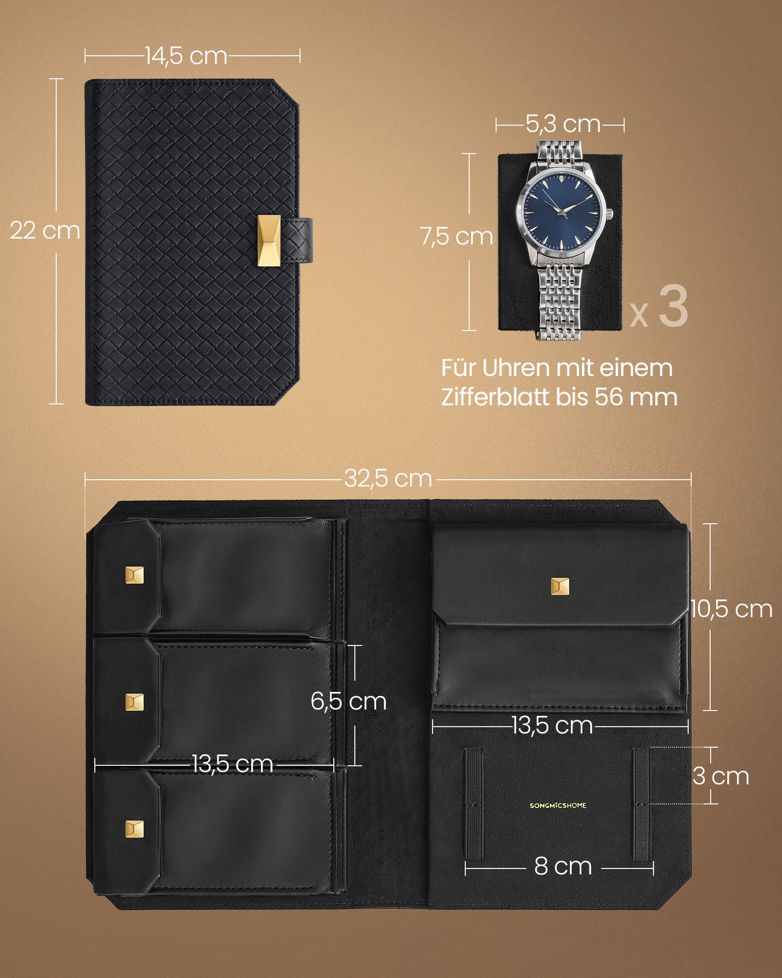 Horlogetas – voor onderweg – Ronne collectie