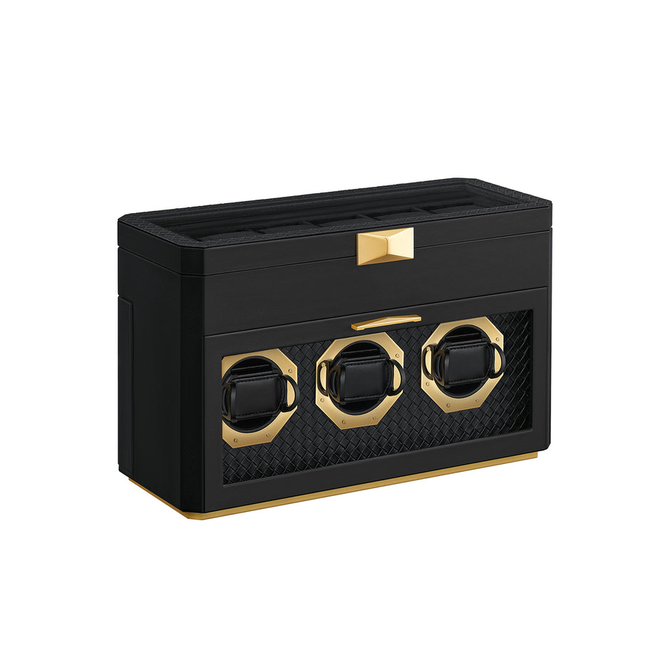 Horlogedoos – voor 9 horloges – inktzwart