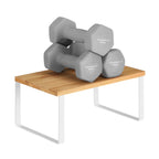 Kruidenrekken – Set van 2 – Metalen frame – Wit/Naturel